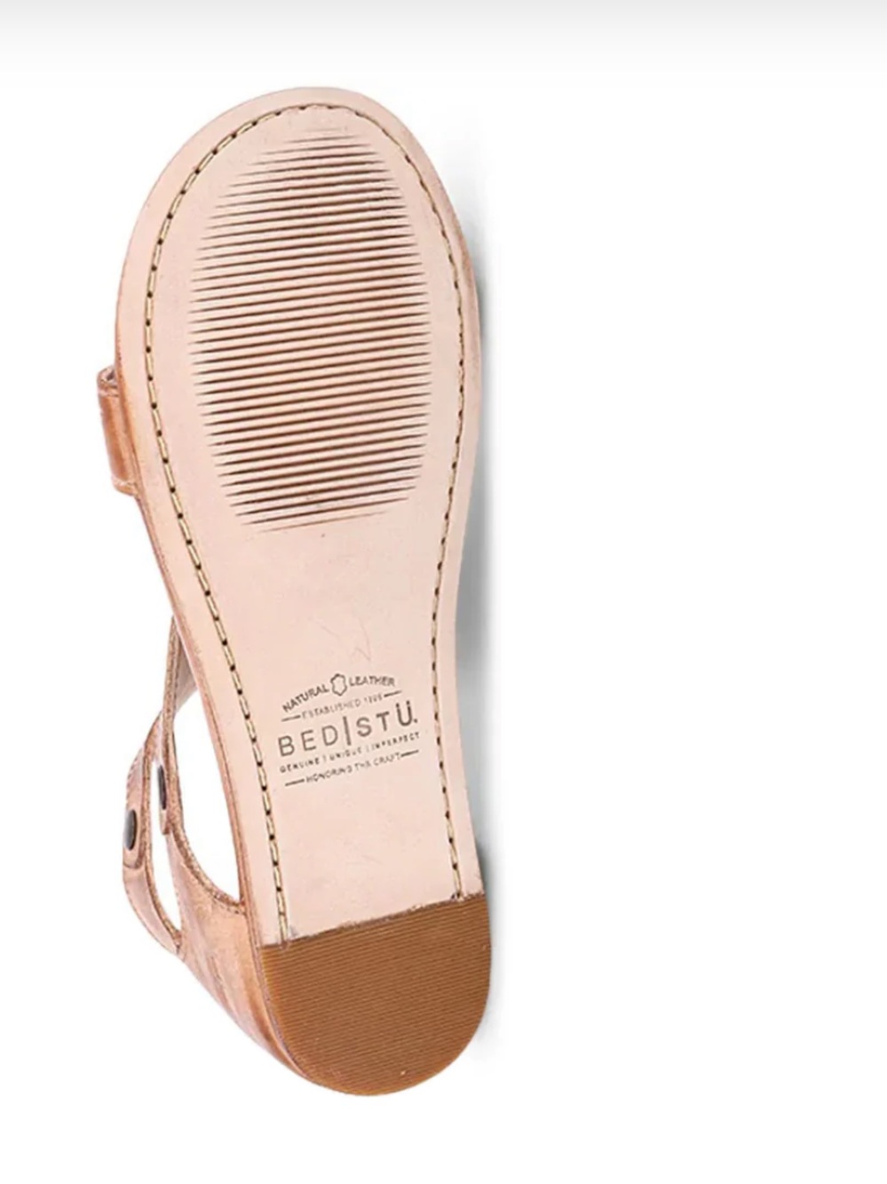 NIB, BedStu SOTO Cutout Stud Detail Back Zip Leather Sandal, Size 9 - Picture 4 of 9